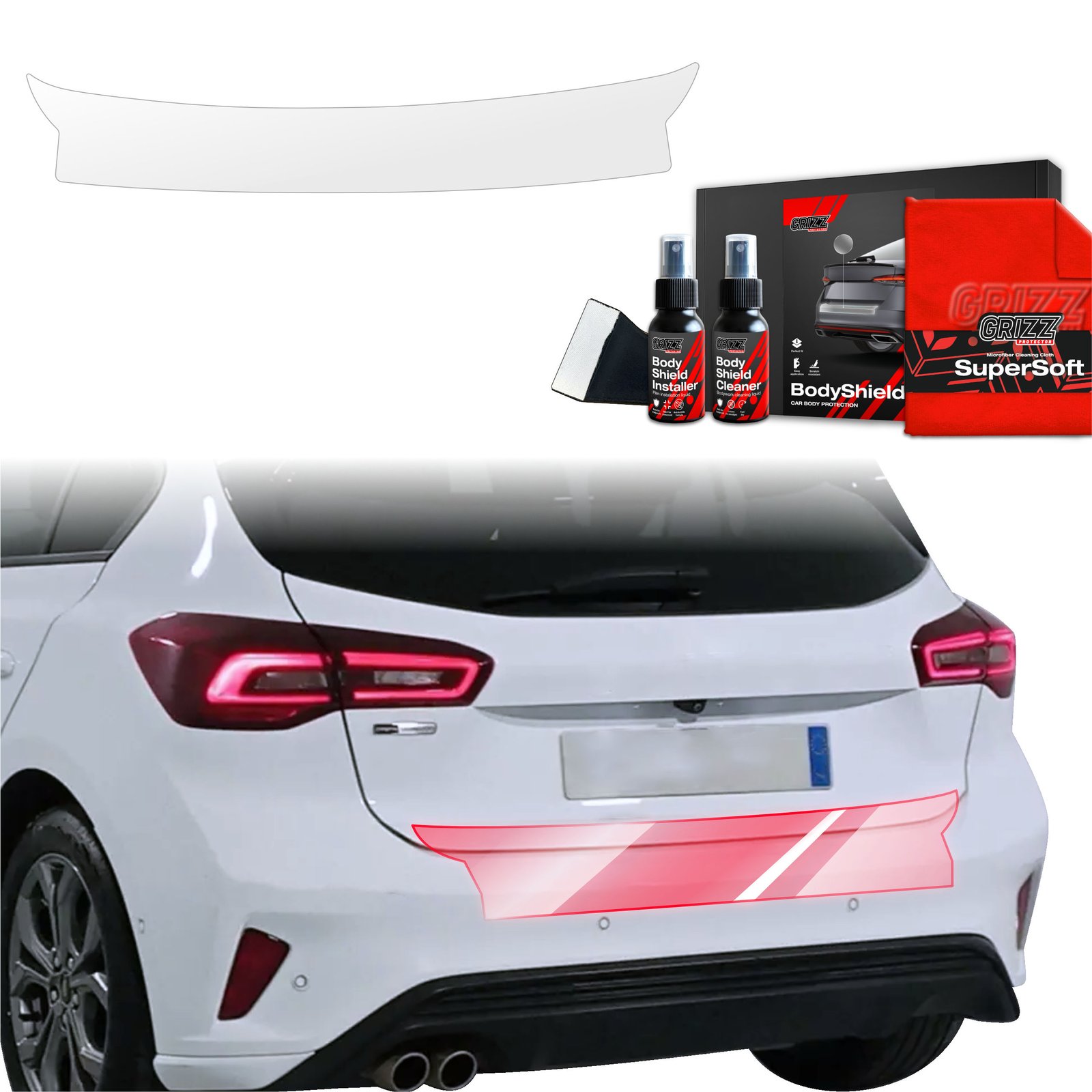 Protective film for trunk threshold for Ford Focus ST-Line X Hatchback Facelift (2021-2025)