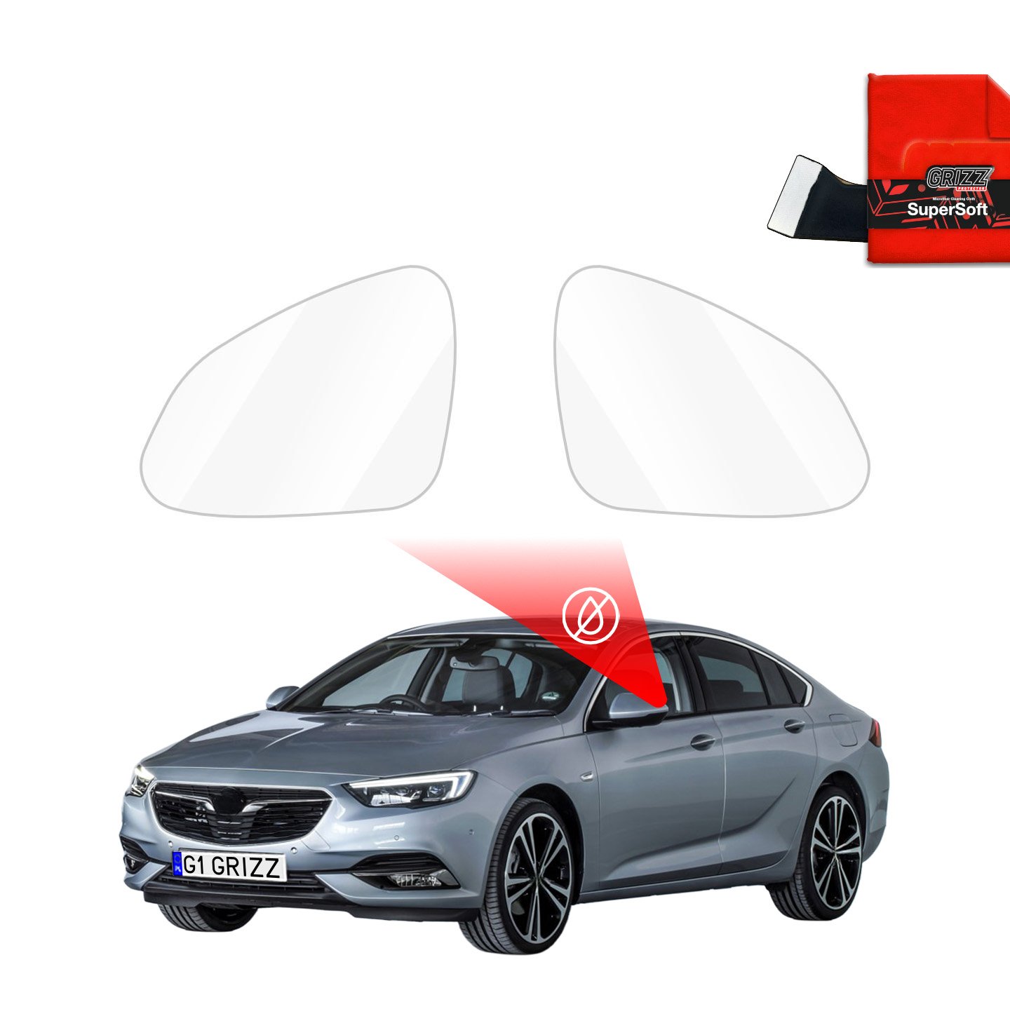 Rainproof film for mirrors for Opel Insignia B (2017-2020)