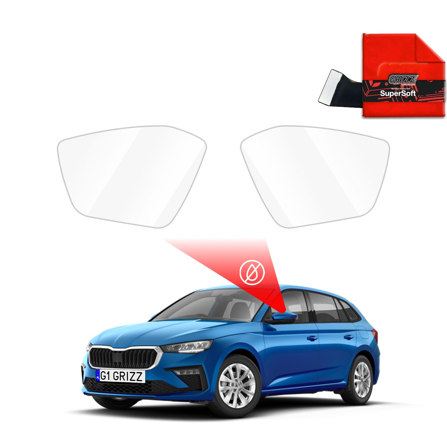 Rainproof film for mirrors for Skoda Scala (2019-2023)