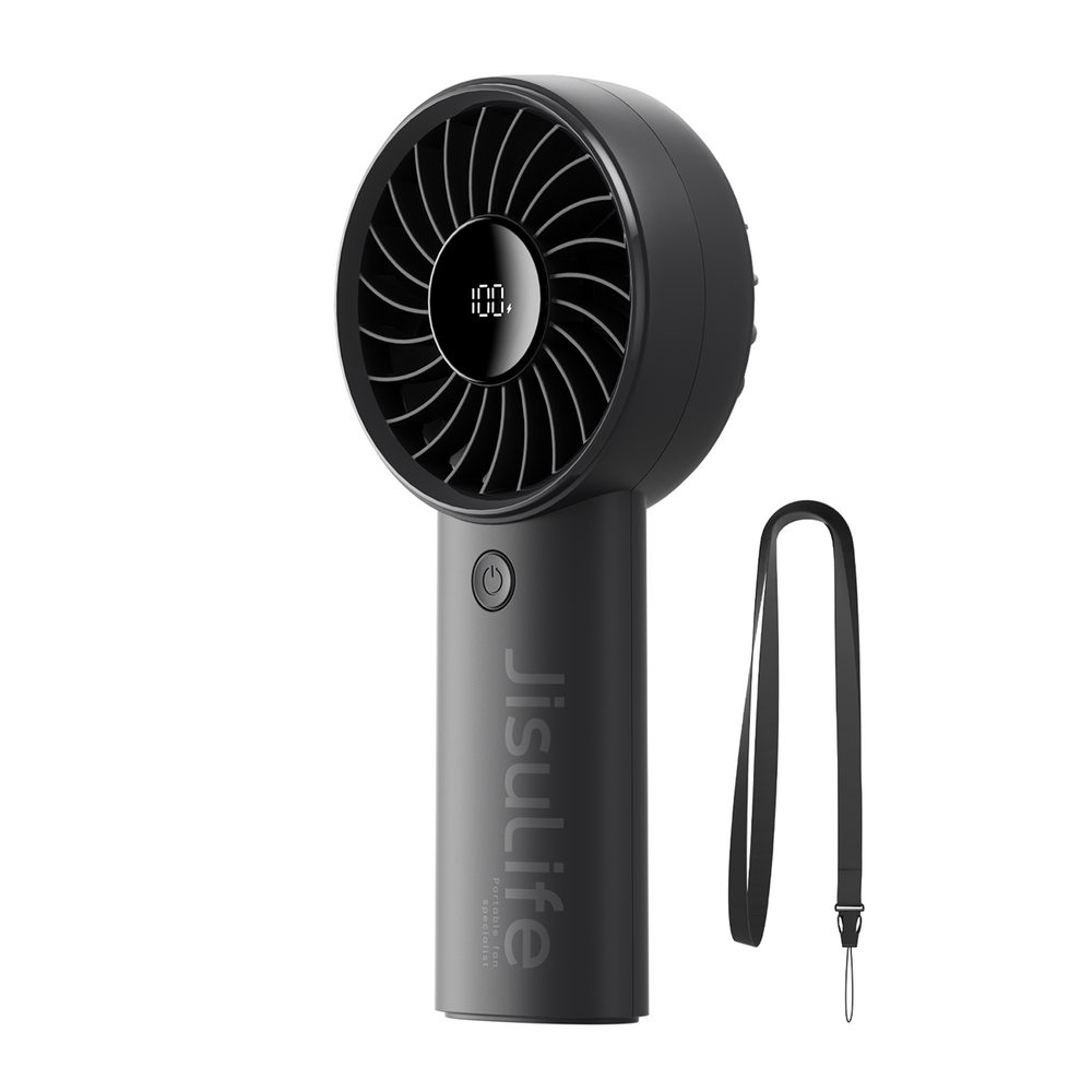 Jisulife Handheld Fan Life4 3600mAh Portable USB Fan - Black
