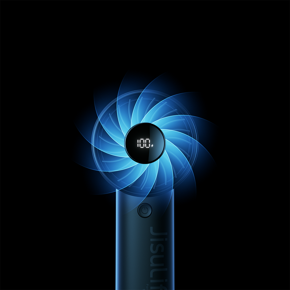 Jisulife Life4 3600 mAh nešiojamas USB ventiliatorius – juodas - Image 7