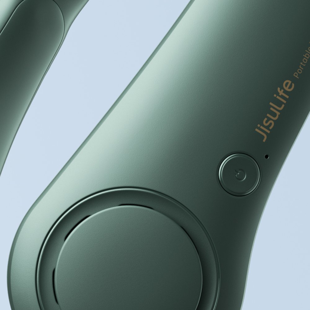 Jisulife Life3 kaklo ventiliatorius, nešiojamas USB – žalias - Image 9