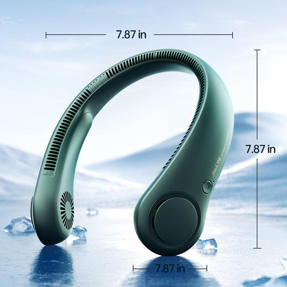 Jisulife Life3 kaklo ventiliatorius, nešiojamas USB – žalias - Image 5