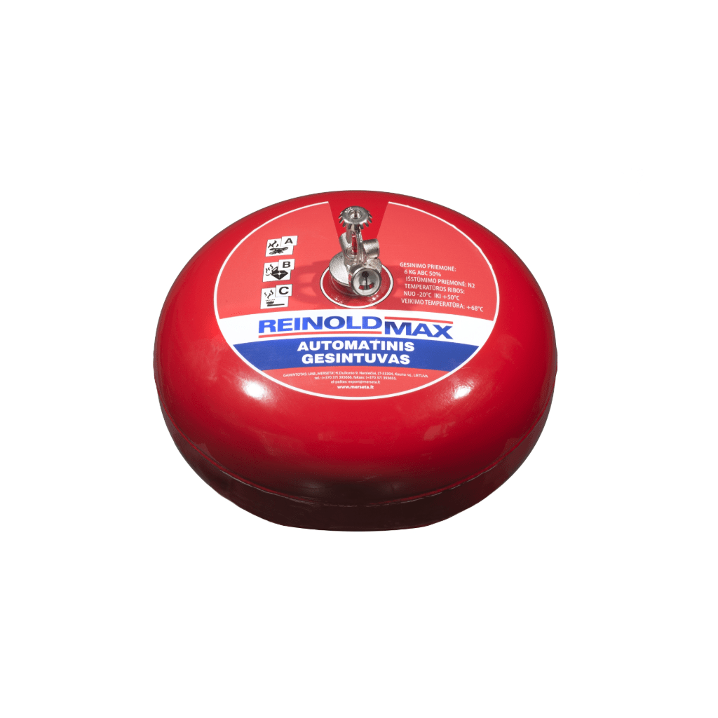 Automatinis pakabinamas miltelinis gesintuvas ReinoldMax 6kg