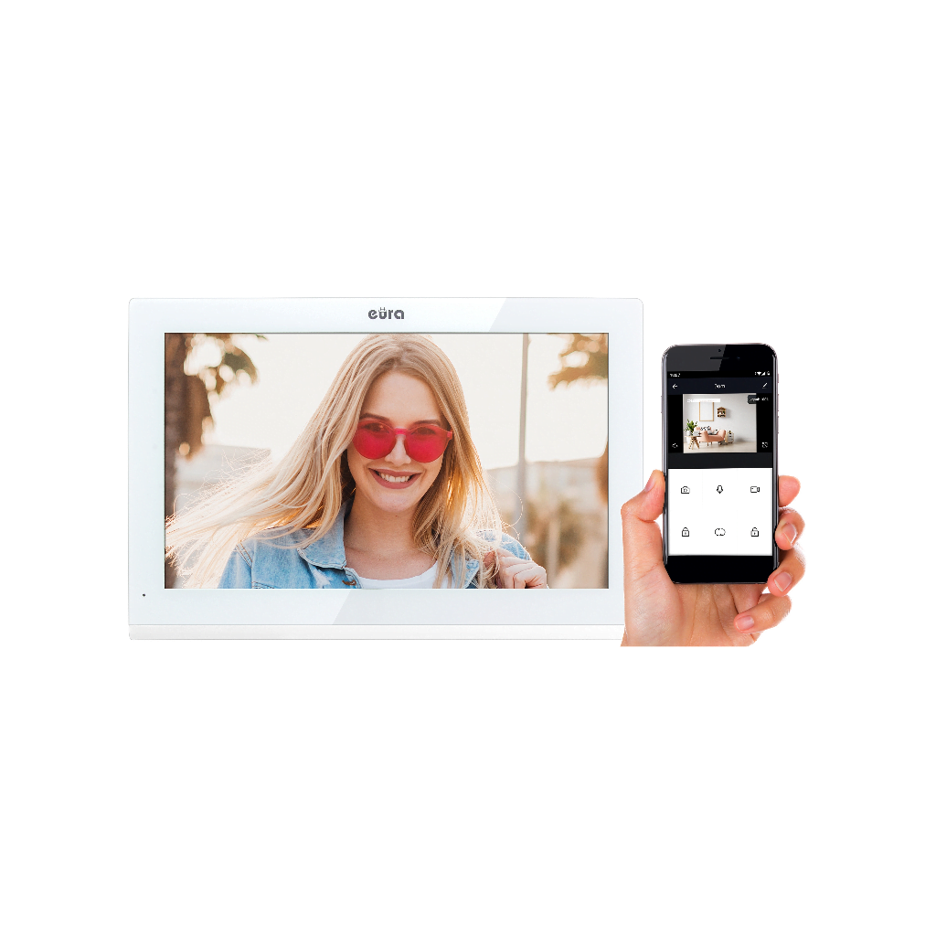 Monitorius Eura VDA-10C5 White - Image 3