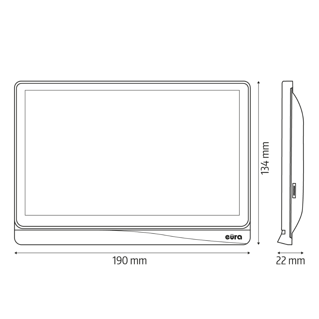 Vaizdo domofonas Eura VDP-30C5-N - Image 10