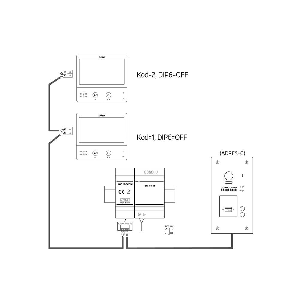 Vaizdo domofonas Eura VDP-71A5/P - Image 7