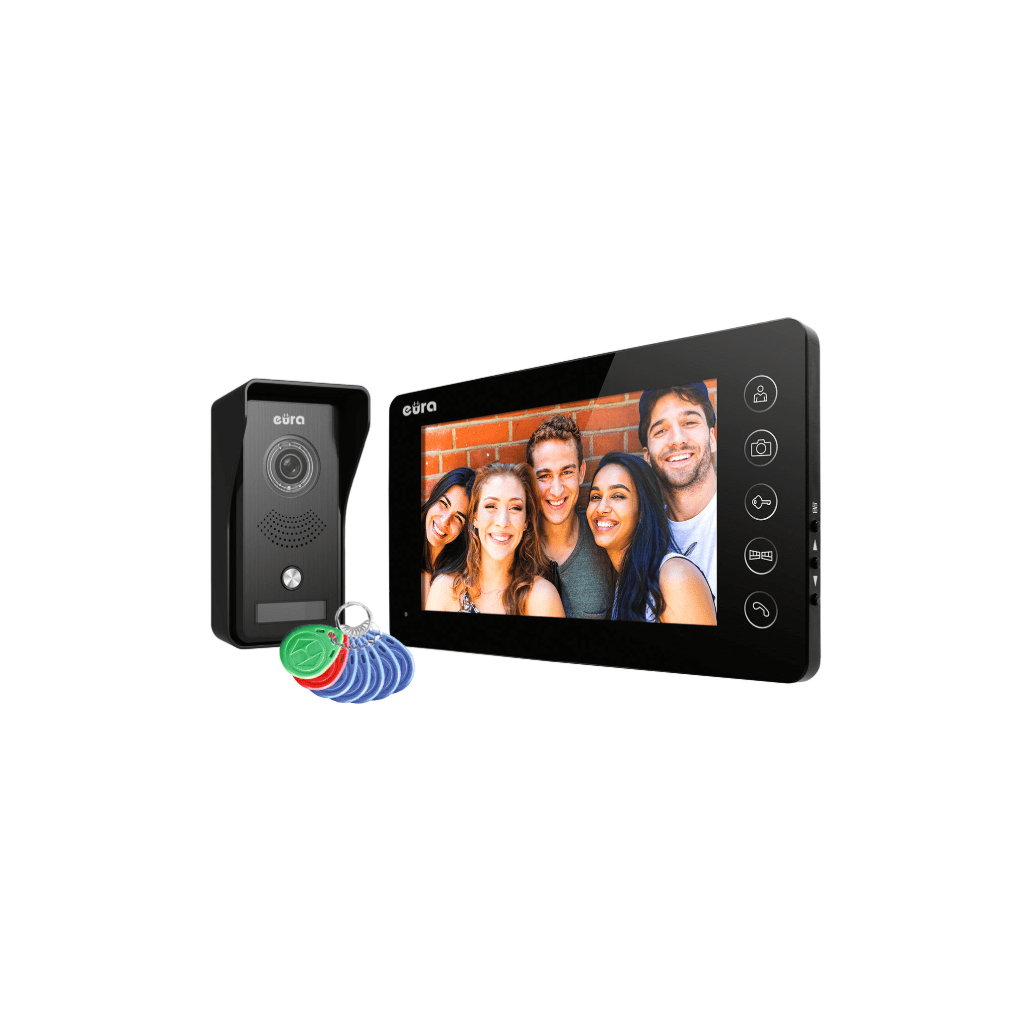 Vaizdo domofonas Eura VDP-76A3 Black