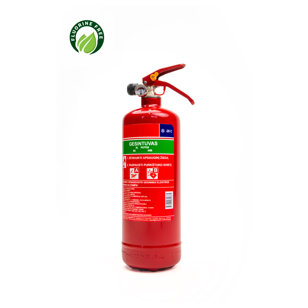 Vandens putų gesintuvas ReinoldMax 2L iki -20C (PFAS_free)