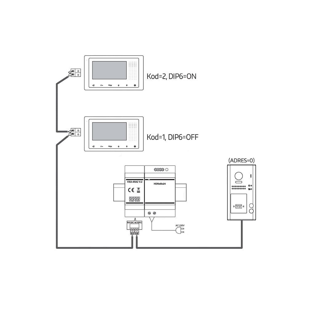 Vaizdo domofonas Eura VDP-72A5/N - Image 7