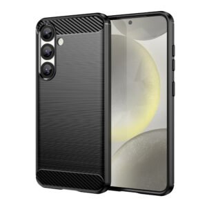 Carbon Case Flexible Silicone for Xiaomi Redmi Note 14S - Black