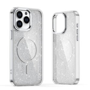 Glitter Case MagSafe Compatible for iPhone 17 - Semi-Transparent