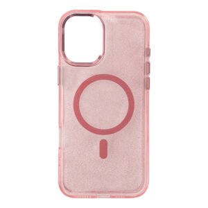 Glitter Case MagSafe Compatible for iPhone 17 Pro Max - Pink
