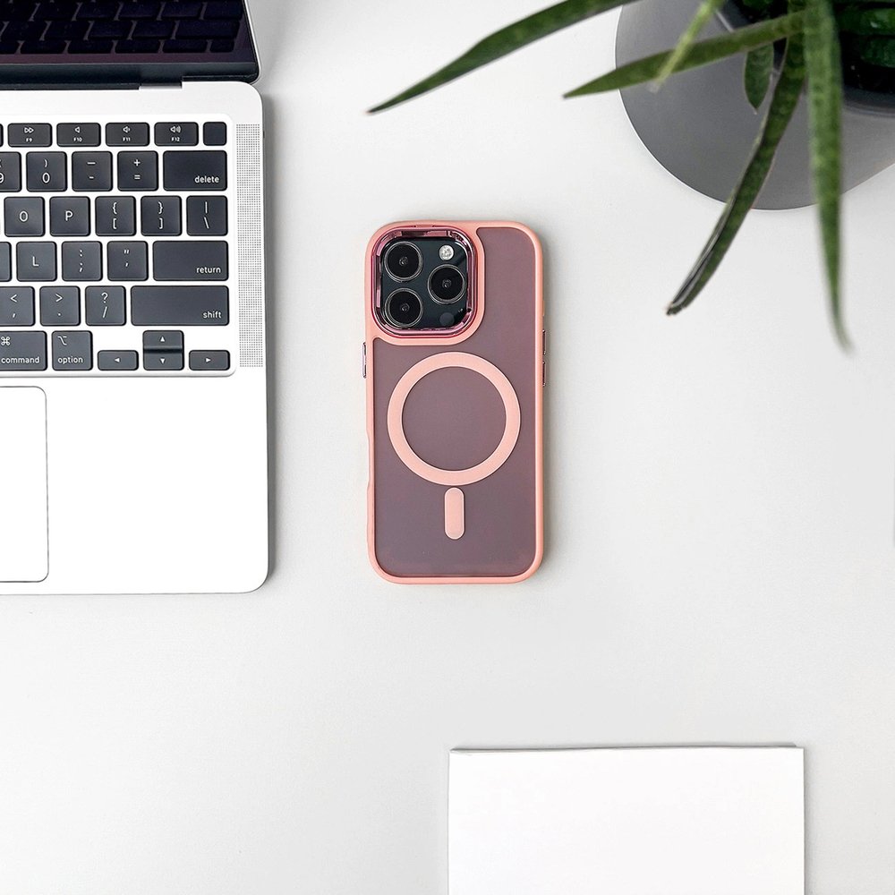 Madingas dėklas, suderinamas su MagSafe, iPhone 17 Air – rožinis - Image 4