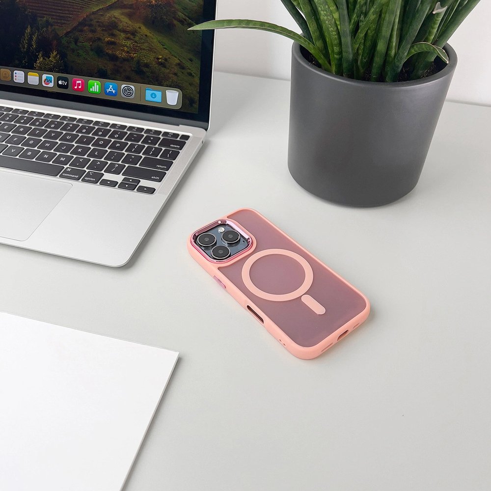 Madingas dėklas, suderinamas su MagSafe, iPhone 17 Air – rožinis - Image 5