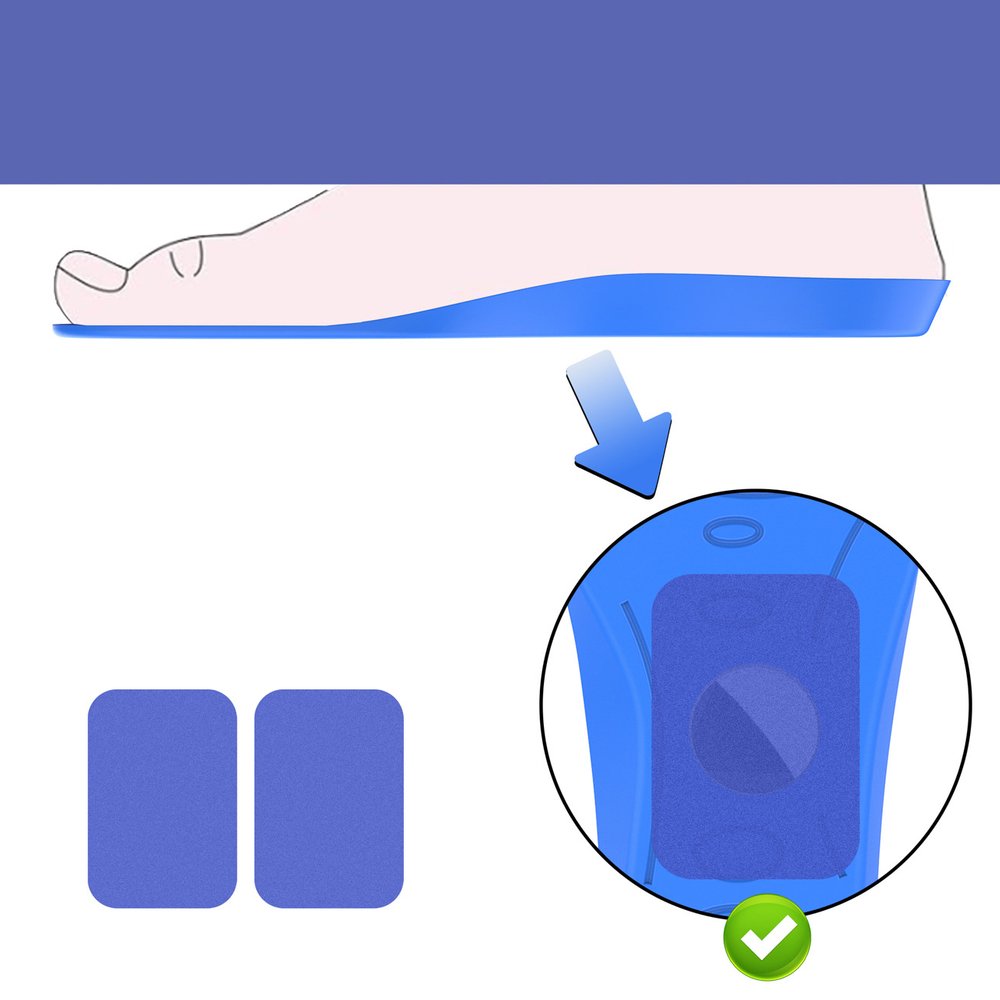 Batų įdėklai – apsauginis AirTag dėklas (175–190 mm) – mėlyni - Image 5