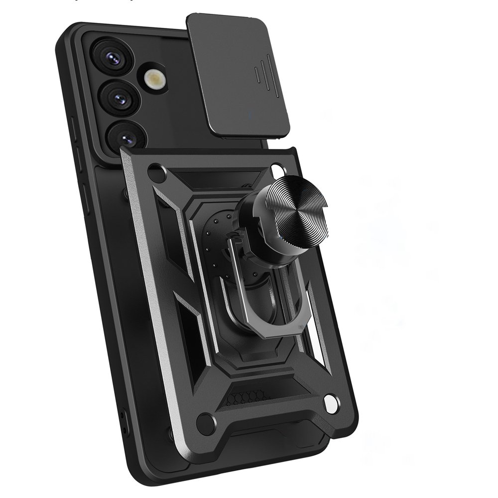 Hybrid Armor Camshield dėklas Samsung Galaxy S26 Plus – juodas - Image 8
