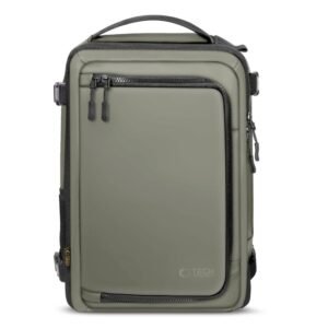 Tech-Protect Defender S50 kuprinė, skirta Ryanair ir Wizzar lėktuvams, 20 l talpos – Olive