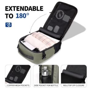 Tech-Protect Defender S50 kuprinė, skirta Ryanair ir Wizzar lėktuvams, 20 l talpos – Olive