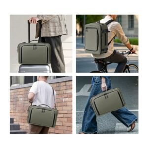 Tech-Protect Defender S50 kuprinė, skirta Ryanair ir Wizzar lėktuvams, 20 l talpos – Olive