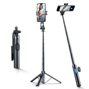 Wozinsky Selfie stick WC1Y30S teleskopowy tripod 1.3m z uchwytem na telefon - czarny