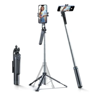 Selfie stick Wozinsky WC1Y70S teleskopowy tripod 1.7m z uchwytem na telefon - czarny