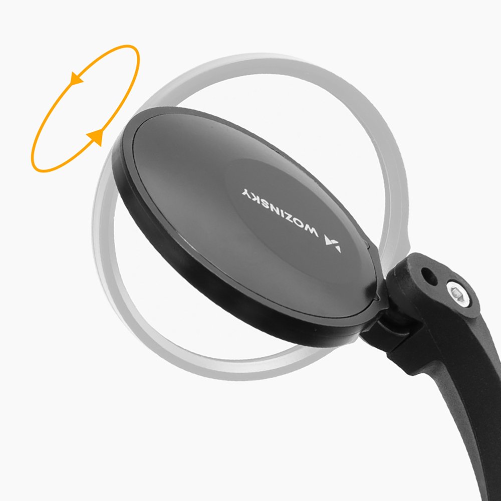 Wozinsky WLR-01I kairysis dviračio galinio vaizdo veidrodėlis – juodas - Image 5