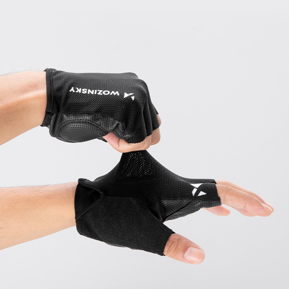 Wozinsky WRR-01XL dviračio pirštinės XL – juodos - Image 4