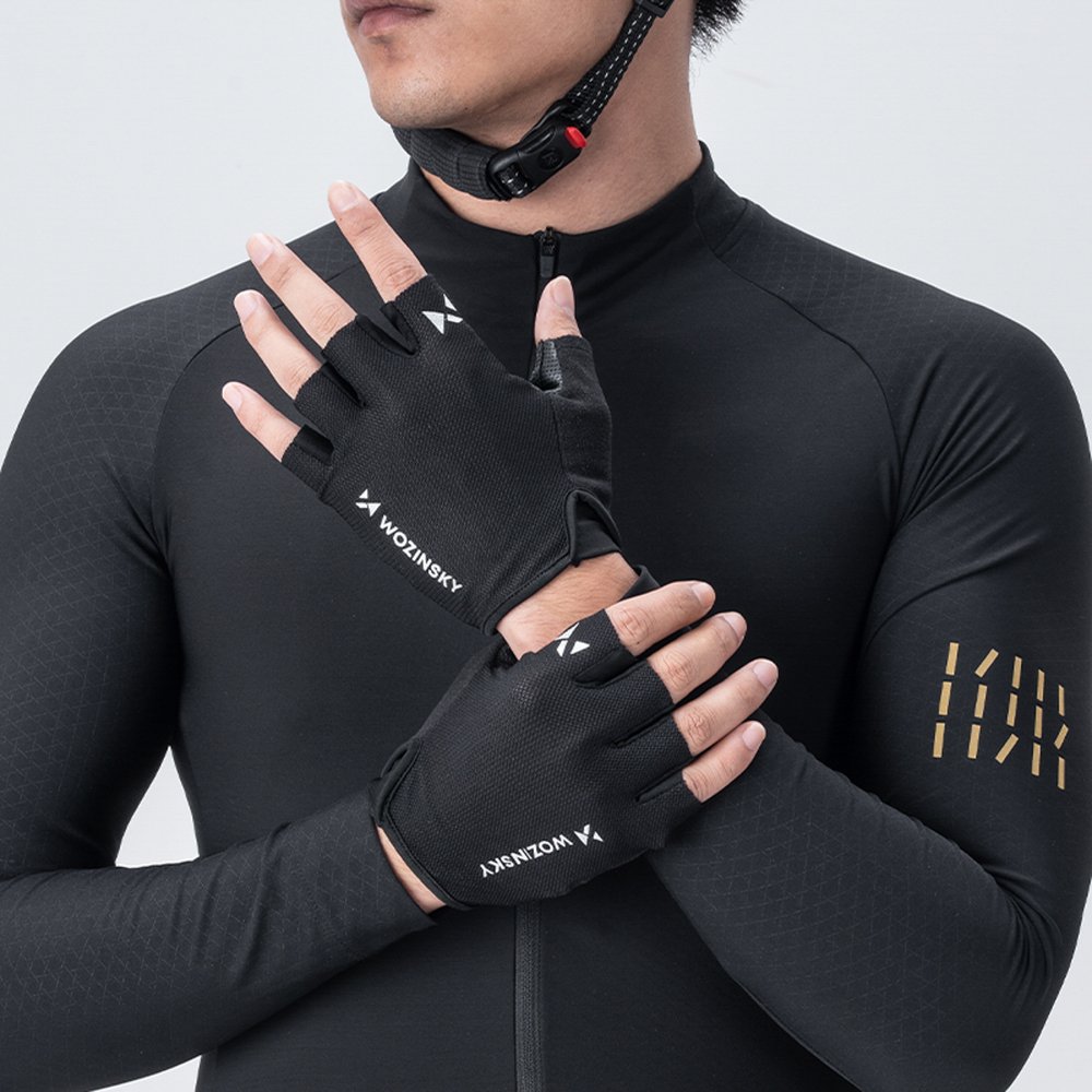 Wozinsky WRR-01XL dviračio pirštinės XL – juodos - Image 6
