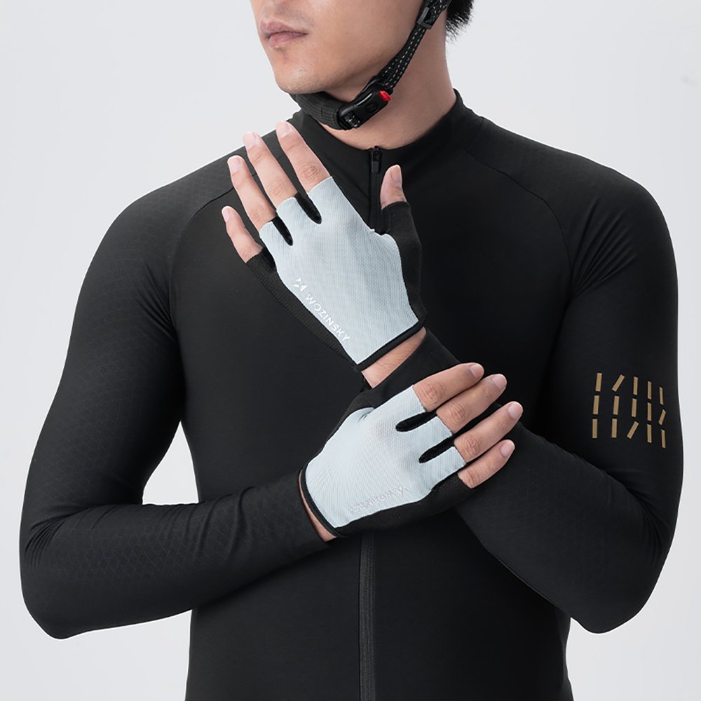 Wozinsky WRR-02XL dviračio pirštinės XL – pilkos - Image 2