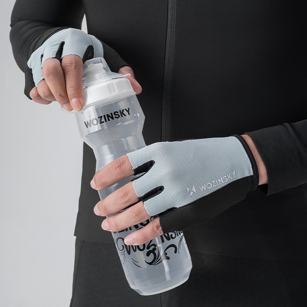 Wozinsky WRR-02XL dviračio pirštinės XL – pilkos - Image 5