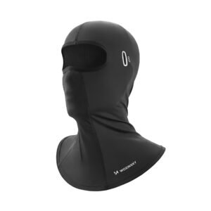 Wozinsky WKM-02B Balaclava Face Mask Motorcycle Bicycle Balaclava with Glasses Holes - Black