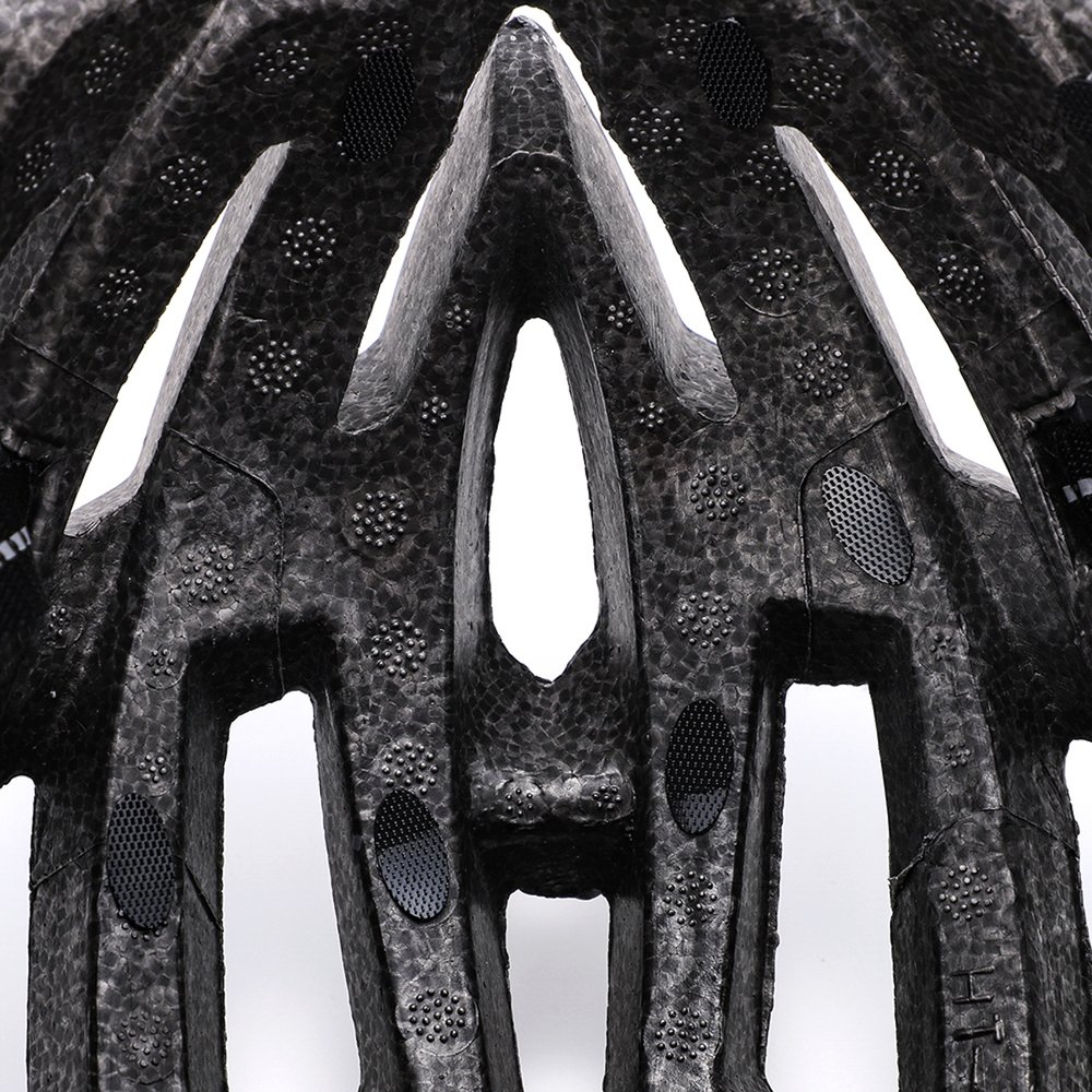 Wozinsky MTB dviračio šalmas su nuimamu skydeliu ir galiniu USB žibintu, M – juodas ir baltas - Image 7