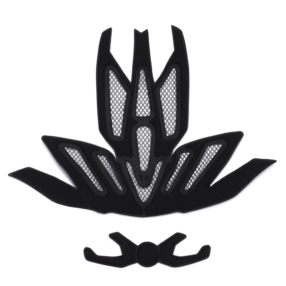 Wozinsky MTB dviračio šalmas su nuimamu skydeliu ir galiniu USB žibintu, M – juodas ir baltas - Image 5