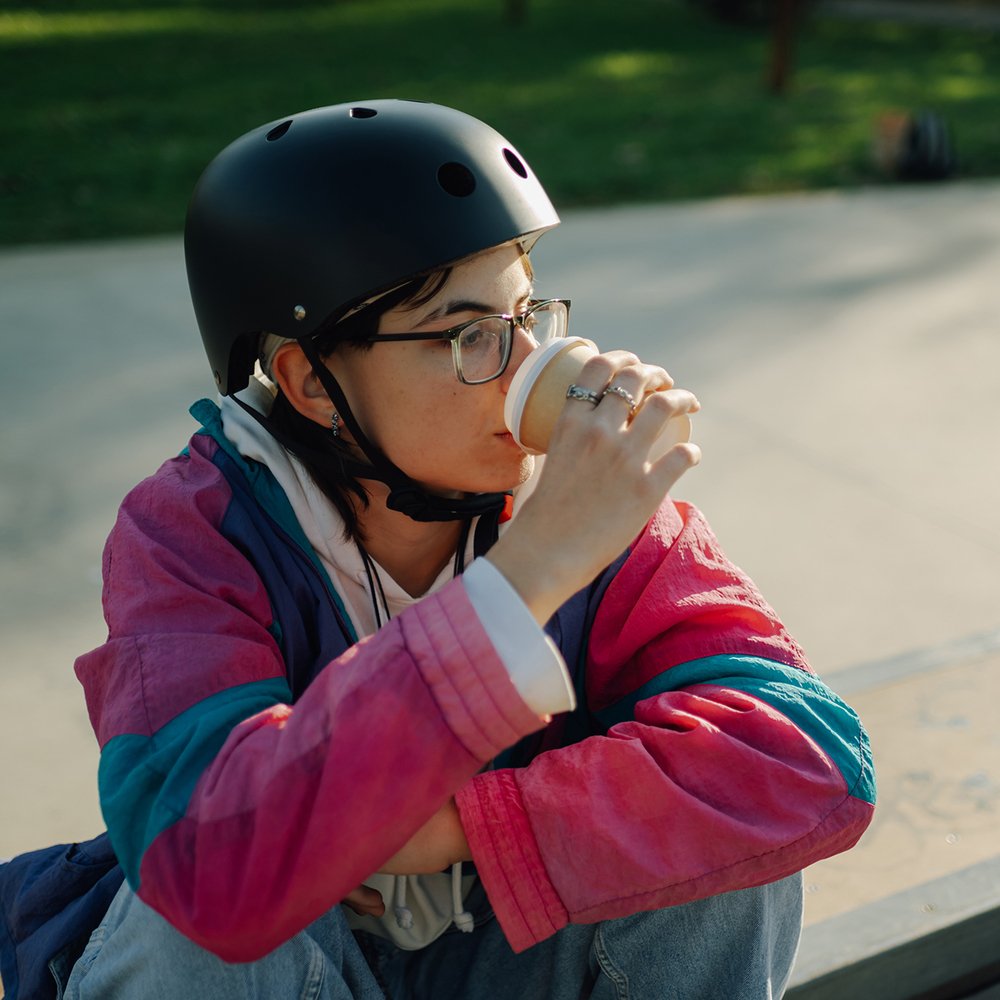 Wozinsky lengvas BMX / paspirtuko šalmas, S – juodas - Image 8