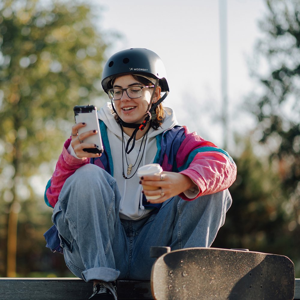 Wozinsky lengvas BMX / paspirtuko šalmas, S – juodas - Image 7