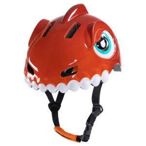 Wozinsky Children's Bike Helmet Dinosaur Pattern S - Red