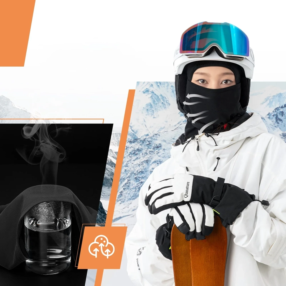 Qunature balaklava slidinėjimui / dviračiui / motociklui, M – juoda - Image 4