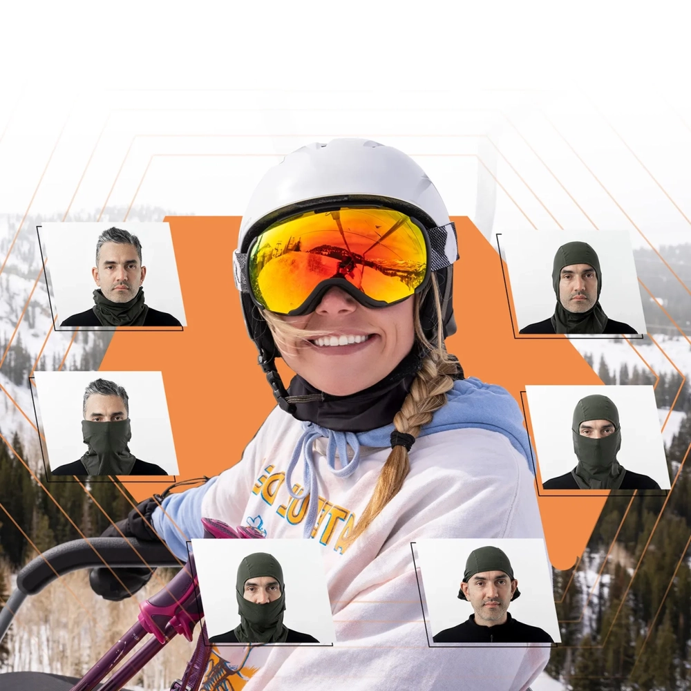 Qunature balaklava slidinėjimui / dviračiui / motociklui, M – juoda - Image 5