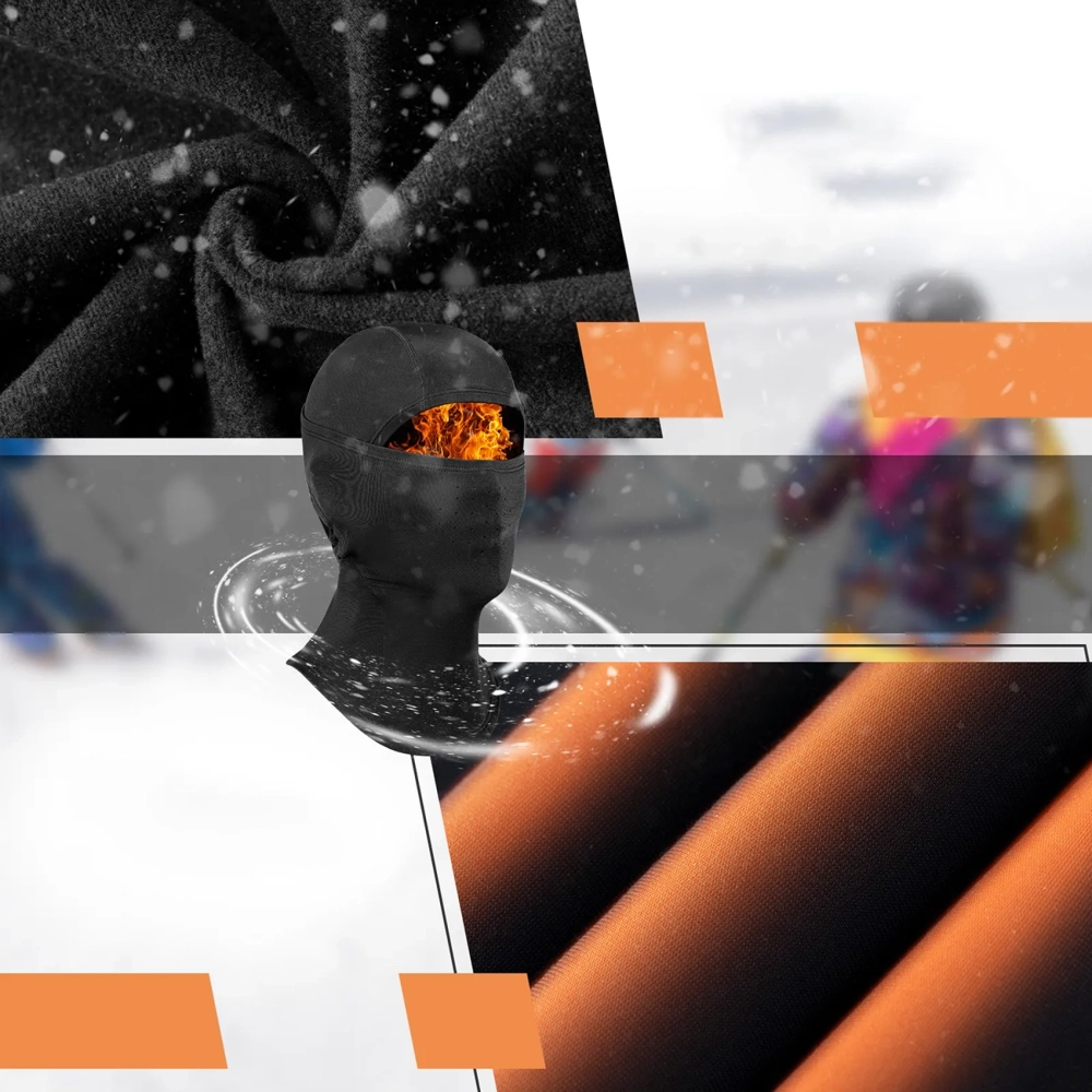 Qunature balaklava slidinėjimui / dviračiui / motociklui, M – juoda - Image 7