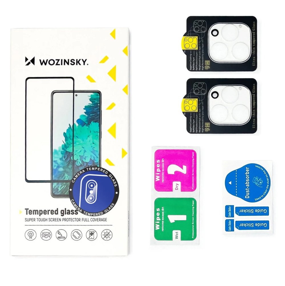 Wozinsky Full Camera Glass grūdintas stiklas galinei kamerai Samsung Galaxy S26 – 2 vnt. - Image 2