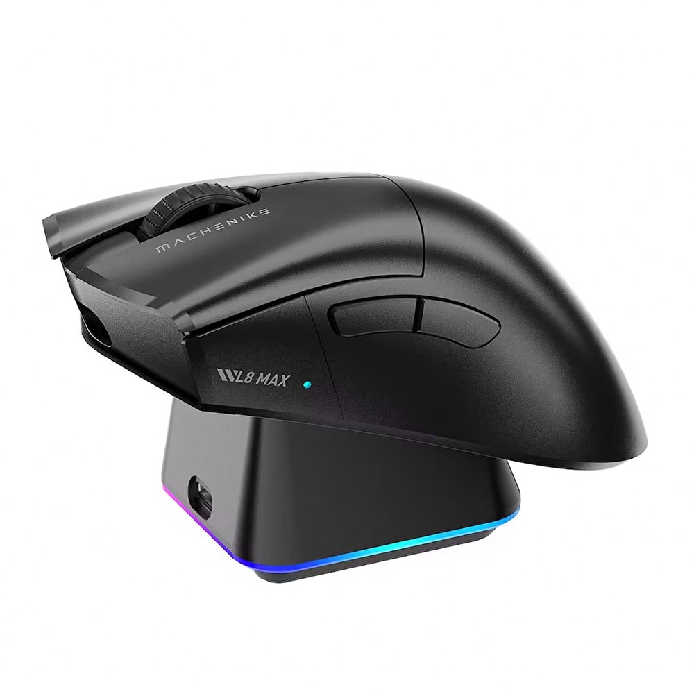 Machenike L8 Max Wireless Gaming Mouse with Charging Station - Black