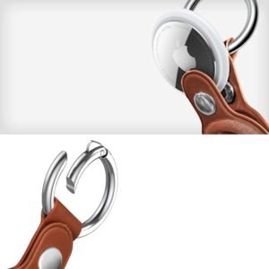 Tech-Protect NaturalFit dėklas Apple AirTag 1/2 – rudas