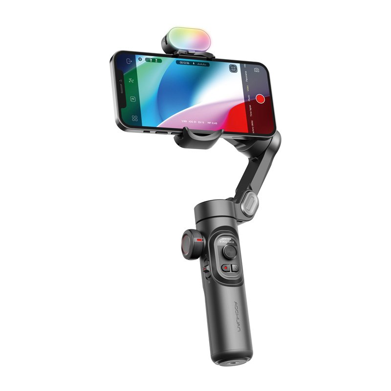 AOCHUAN XE stabilizatorius su RGB apšvietimu – juodas - Image 2