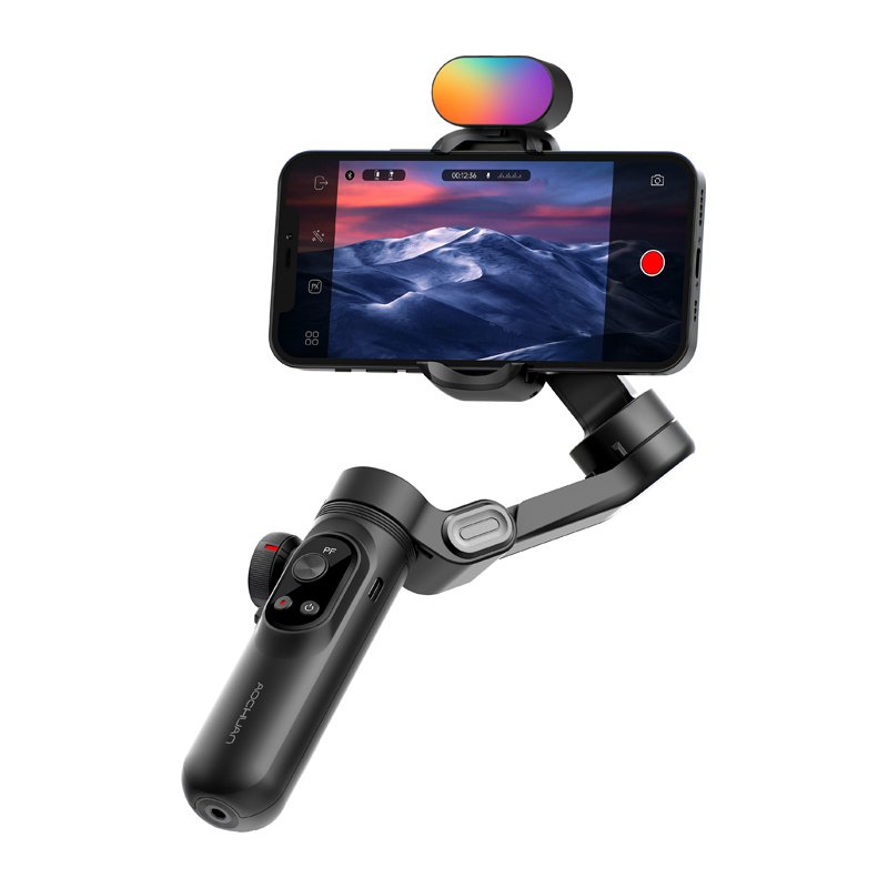 AOCHUAN X Pro stabilizatorius su RGB apšvietimu – juodas - Image 3