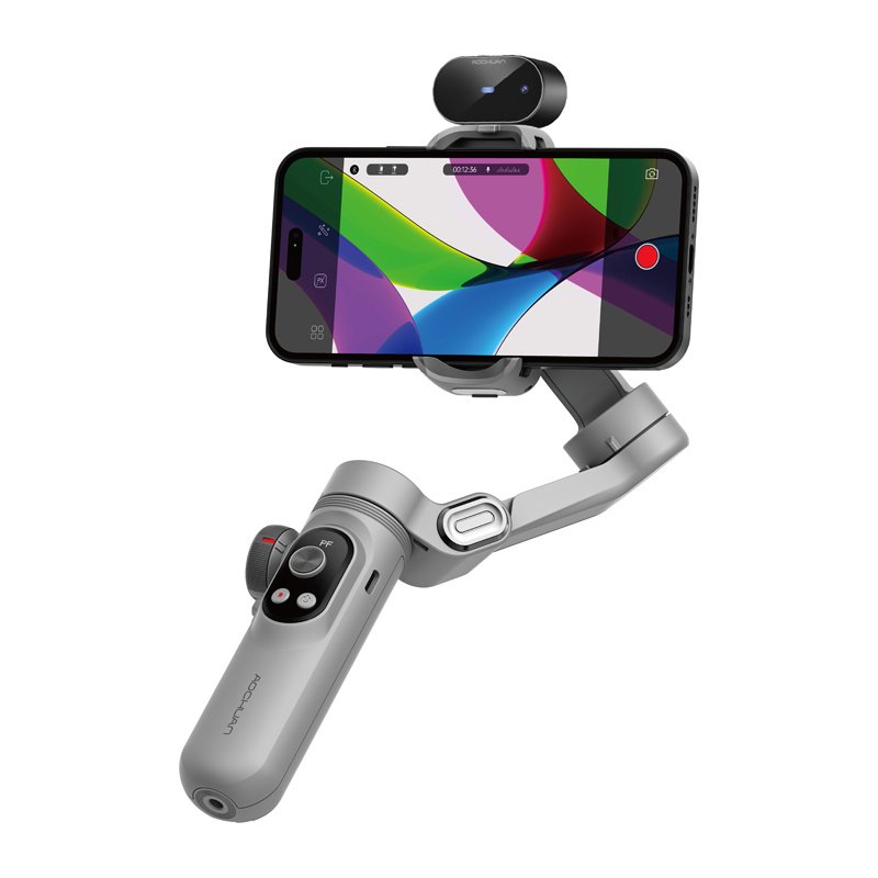AOCHUAN X Pro stabilizatorius su AI jutikliais – pilkas - Image 2