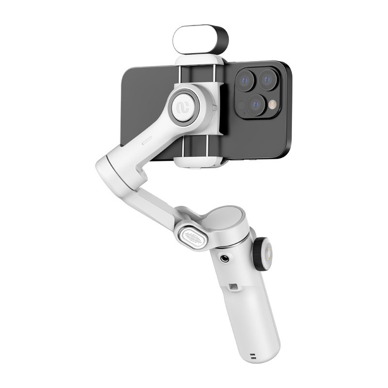 AOCHUAN X2 stabilizatorius su RGB apšvietimu – baltas - Image 3
