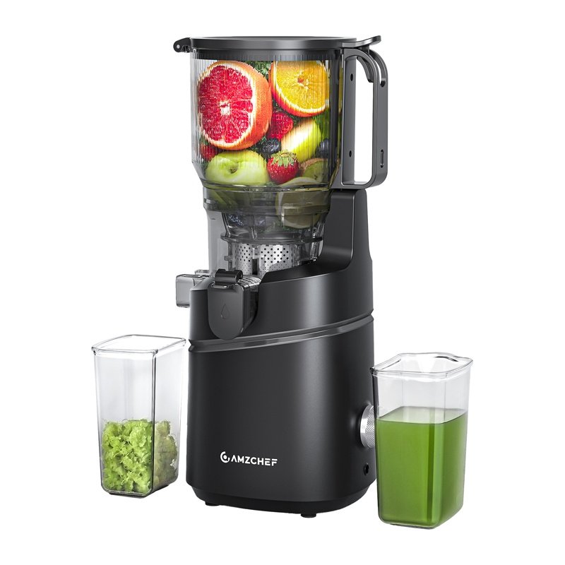 AMZCHEF SJ-036CBK lėtaeigė sulčiaspaudė – juoda - Image 3