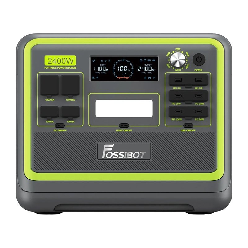 FOSSIBOT F2400 2400W nešiojama elektros stotis – žalia - Image 6
