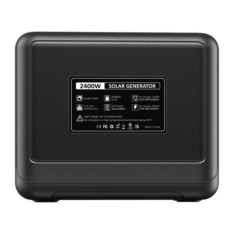 FOSSIBOT F2400 2400W nešiojama elektros stotis – juoda - Image 8